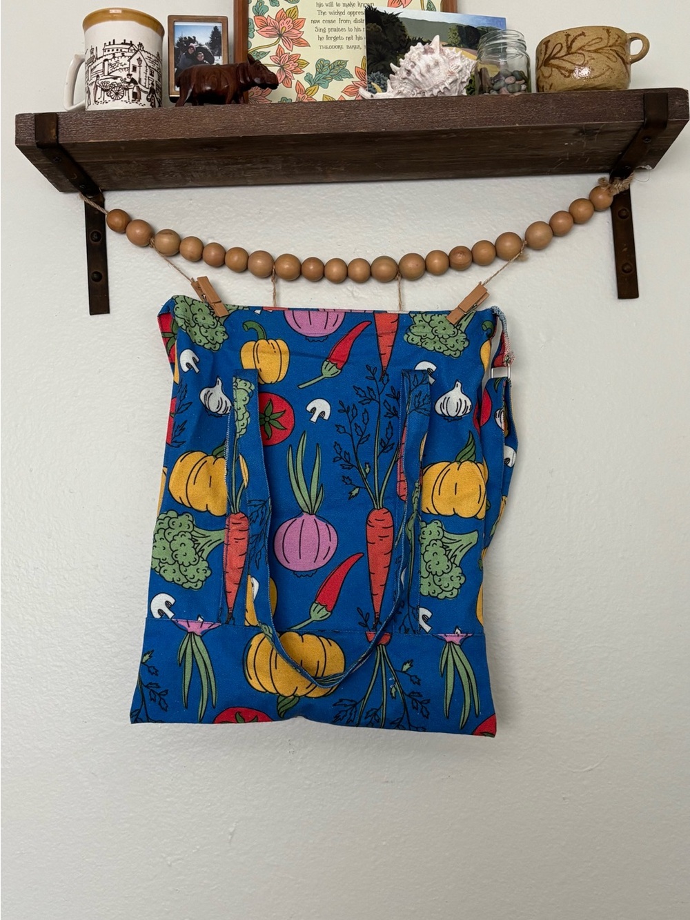 Women’s Blue Vegetable-Print
